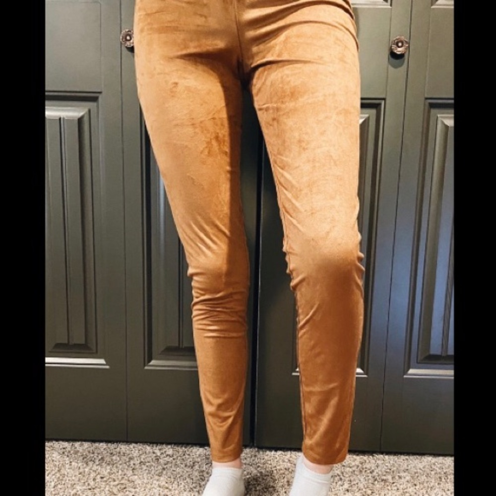 Brown Suede Pants